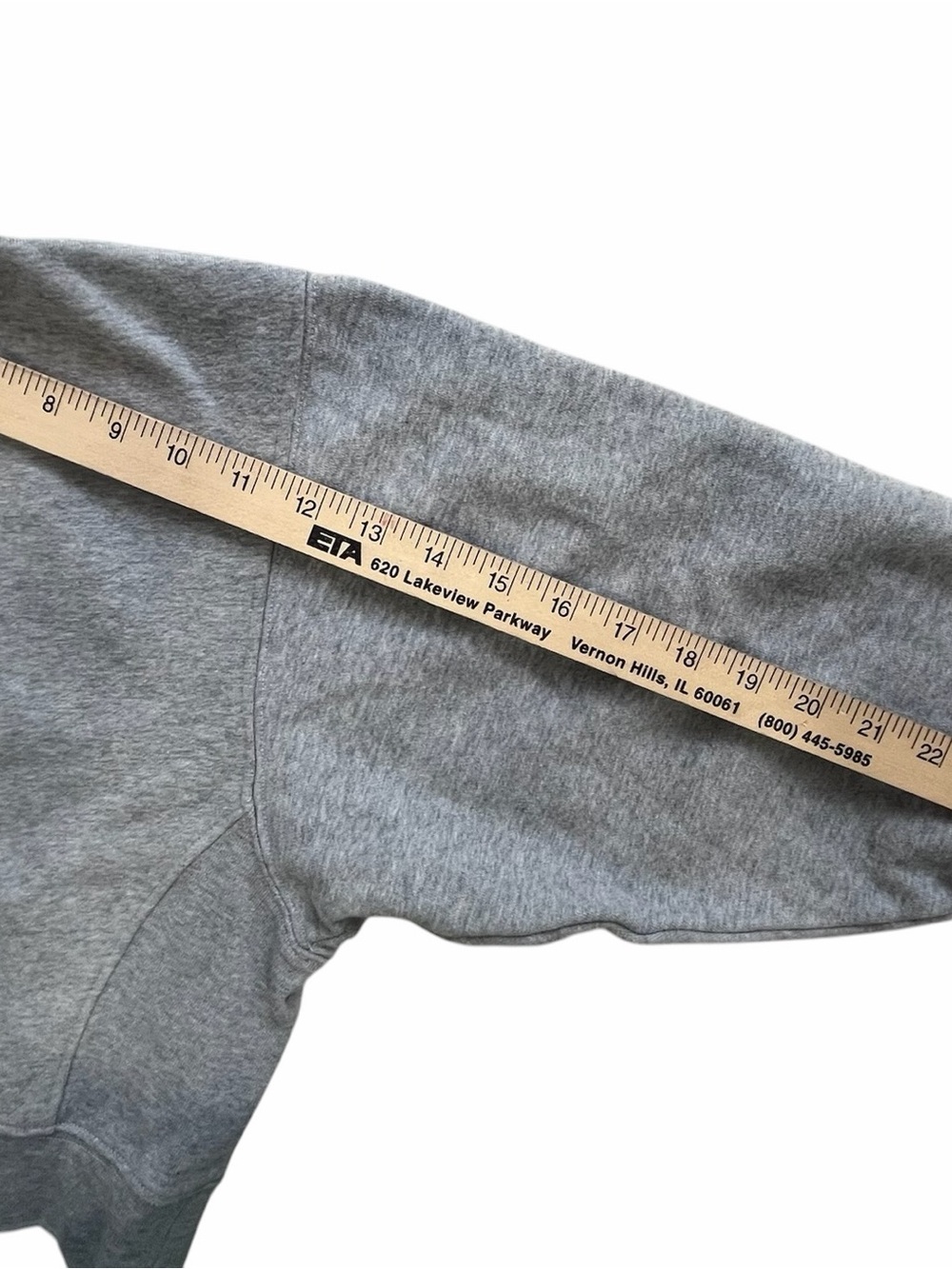 Reformation Gray Organic Cotton Cropped Sweatshirt XS - Picture 7 of 11